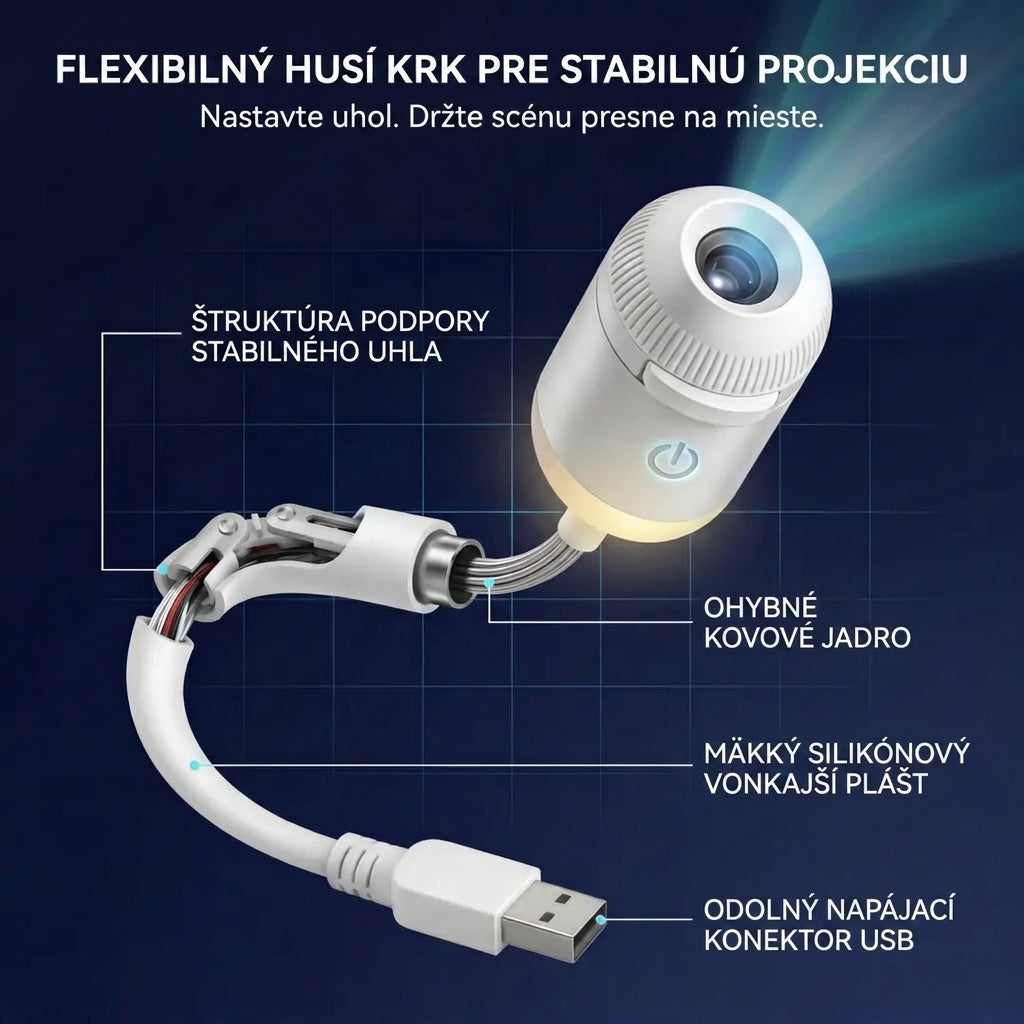 Projektor nočného svetla Comauo® - 5D inteligentný dynamický holografický projektor